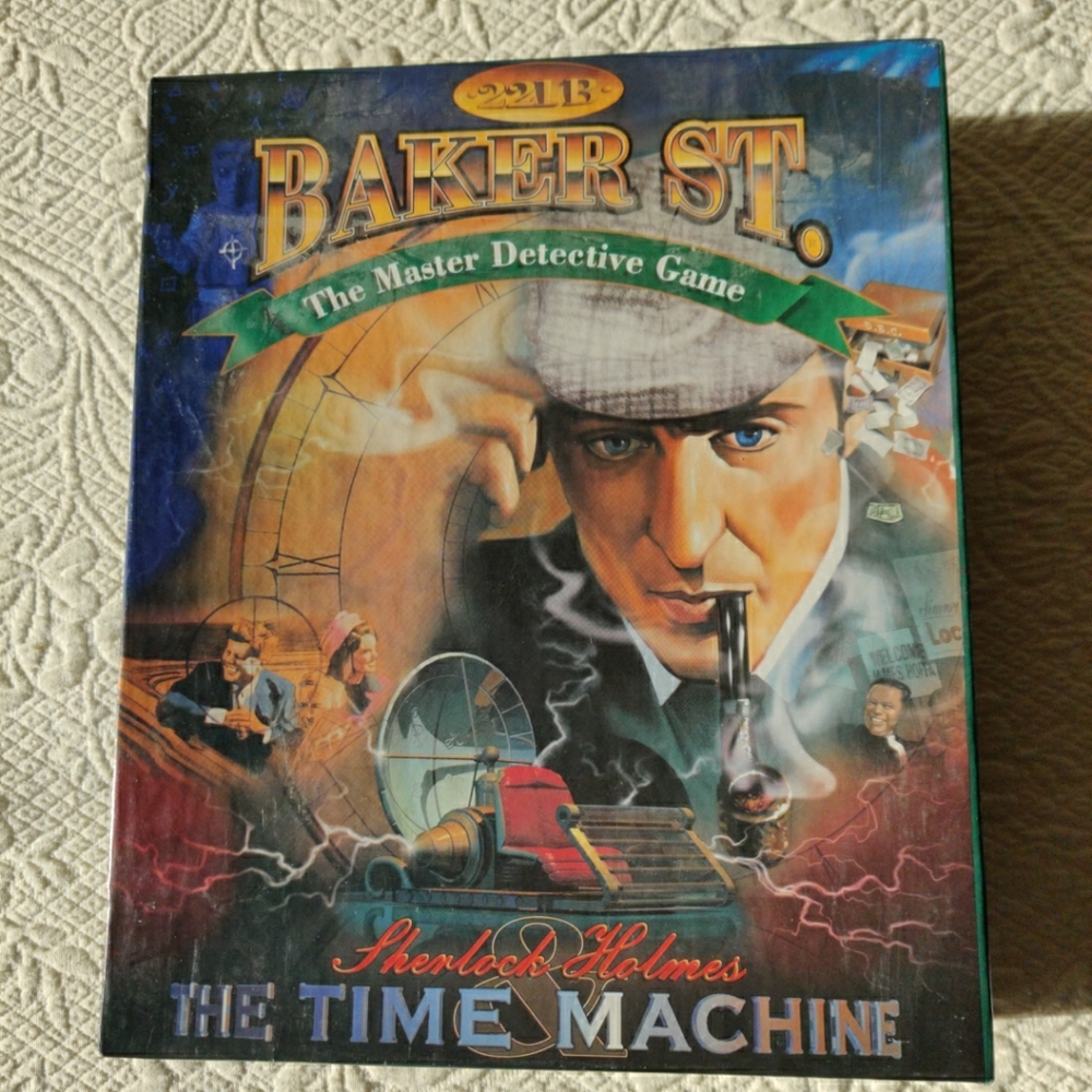 Sherlock Holmes 221B Baker Street The Time Machine Mystery Board Game - Complete